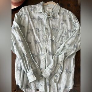 Billy Reid - Floral Patterned Linen Button-Up Shirt
